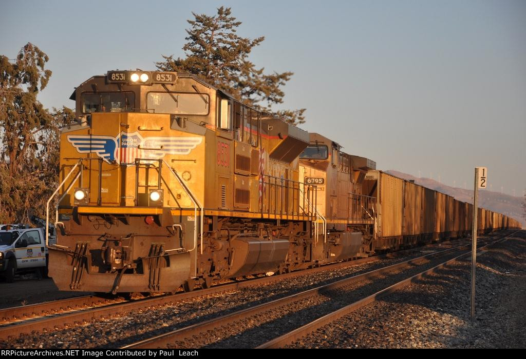 Westbound coal train